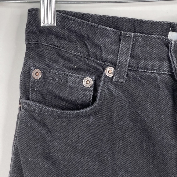 2/$30 ZARA Charlotte Gainsbourg Collection Tailored Straight Jeans 4 Black #7263 - Picture 5 of 16